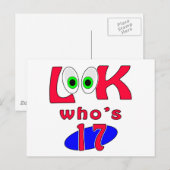 Kijk eens wie 17 ? is briefkaart (Voorkant / Achterkant)