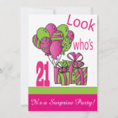 Kijk eens wie 21 is | 21e verjaardag kaart (Voorkant)