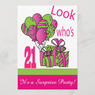 Kijk eens wie 21 is   21e verjaardag kaart