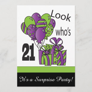 Kijk eens wie 21 is   21e verjaardag kaart