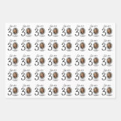 Kijk eens wie 30 is! Foto Happy Birthday Inpakpapier Vel (Voorkant 3)