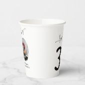 Kijk eens wie 30 is! Moderne foto 30e verjaardag Papieren Bekers (Links)