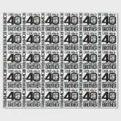 Kijk eens wie 40 fotobroers is op de 40ste verjaar cadeaupapier (Vlak)