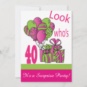 Kijk eens wie 40 is | 40e verjaardag kaart (Voorkant)