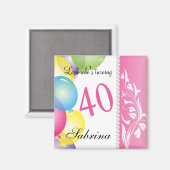 Kijk eens wie 40 is | 40e verjaardag magneet (Voorkant / Achterkant)