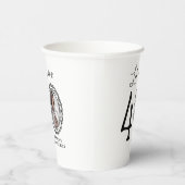 Kijk eens wie 40 is! Foto 40e verjaardag Papieren Bekers (Rechts)