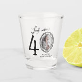 Kijk eens wie 40 is! Foto 40e verjaardag Shot Glas (Voorkant)