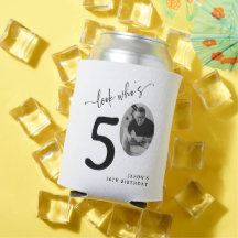 Kijk eens wie 50 is! Moderne foto 50e verjaardag