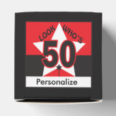 Kijk eens wie 50 jaar oud is | 50e verjaardag bedankdoosjes (Bovenkant)