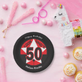 Kijk eens wie 50 jaar oud is | 50e verjaardag papieren bordje (Feest)