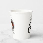 Kijk eens wie 60 is! Foto 60e verjaardag Papieren Bekers (Links)