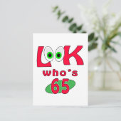 Kijk eens wie 65 ? is briefkaart (Staand voorkant)