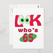Kijk eens wie 65 ? is briefkaart (Voorkant / Achterkant)
