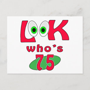 Kijk eens wie 75 ? is briefkaart
