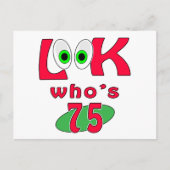 Kijk eens wie 75 ? is briefkaart (Voorkant)