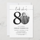 Kijk eens wie 80 is | Foto 80e verjaardag Uitnodig Kaart (Voorkant)