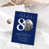 Kijk eens wie 80 is | Navy 80th Birthday Uitnodige Kaart