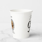 Kijk eens wie 90 is! Foto 90e verjaardag Papieren Bekers (Rechts)