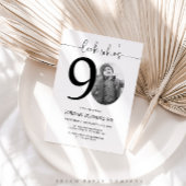 Kijk eens wie 90 is | Foto 90e verjaardag Uitnodig Kaart