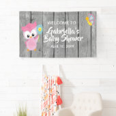 Kijk eens wie Baby shower roze banner is (Insitu)