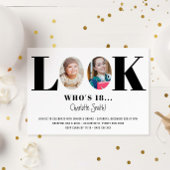 Kijk eens wie de Birthday Funny Photo Invitation i Kaart