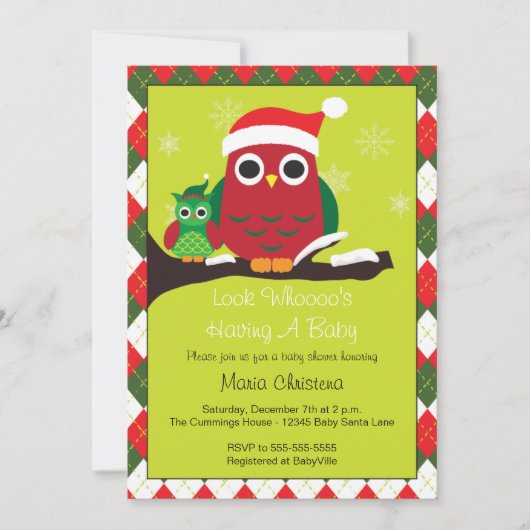 Kijk eens wie een Baby shower uitnodiging heeft (Voorkant)