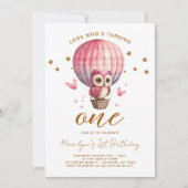 Kijk eens wie een jaar wordt Uitnodiging voor verj (Voorkant)