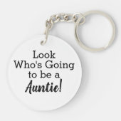 Kijk eens wie een tante-Sleutelhanger wordt Sleutelhanger (Achterkant)