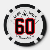 Kijk eens wie er 00 is | 00e verjaardag - Personal Poker Chips (Achterkant)