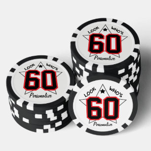 Kijk eens wie er 00 is   00e verjaardag - Personal Poker Chips