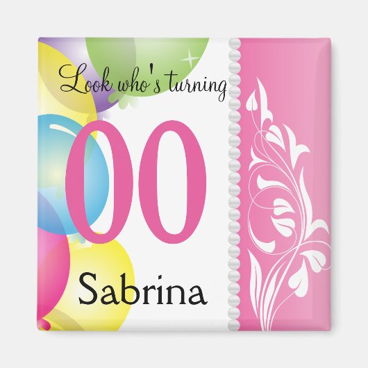 Kijk eens wie er 100 is | 00e verjaardag Magnet (Voorkant)