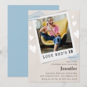 Kijk eens wie er 18e verjaardag uitnodigingen krij (Voorkant / Achterkant)