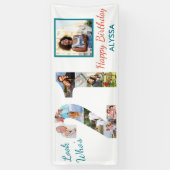 Kijk eens wie er 21 is Foto Collage 21st Birthday Spandoek (Verticaal)