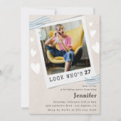 Kijk eens wie er 27e verjaardag uitnodigingen krij (Voorkant)