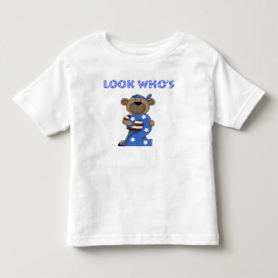 Kijk eens wie er 2 jongens jarig beer kinder shirts