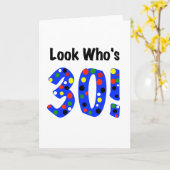 Kijk eens wie er 30 is kaart (Gele Bloem)