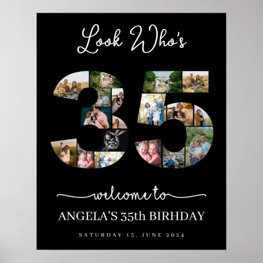 Kijk eens wie er 35 jaar oud is poster (Voorkant)