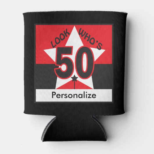 Kijk eens wie er 50 is - 's avonds blikjeskoeler (Voorkant)