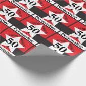 Kijk eens wie er 50 is - 's avonds cadeaupapier (Hoek)