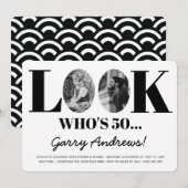 Kijk eens wie er 50 zijn | 50e uitnodiging (Voorkant / Achterkant)