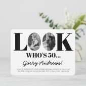 Kijk eens wie er 50 zijn | 50e uitnodiging (Staand voorkant)