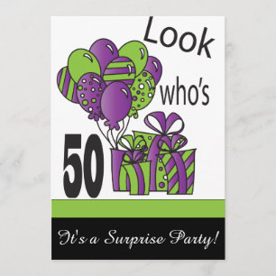 Kijk eens wie er 50 zijn   50e verjaardag kaart