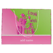 Kijk eens wie er 60 in roze is - 60ste verjaardag large cadeautasje (Achterkant)