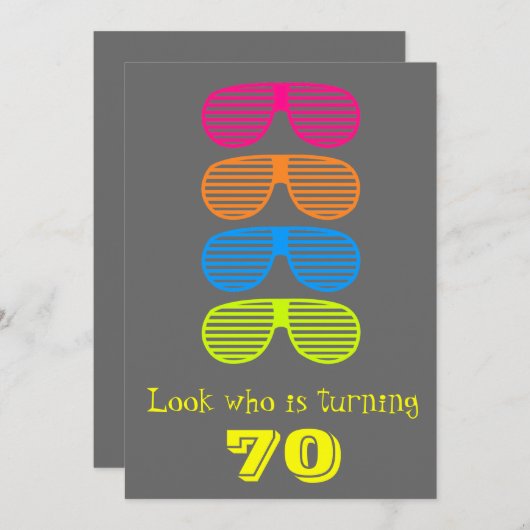 Kijk eens wie er 70 draait kaart (Voorkant / Achterkant)