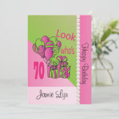Kijk eens wie er 70 zijn | 70e verjaardag kaart (Staand voorkant)