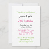 Kijk eens wie er 70 zijn | 70e verjaardag kaart (Achterkant)