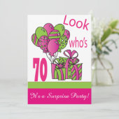 Kijk eens wie er 70 zijn | 70e verjaardag kaart (Staand voorkant)