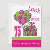 Kijk eens wie er 75 is | 75e verjaardag kaart (Voorkant)
