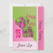 Kijk eens wie er 75 is | 75e verjaardag kaart (Voorkant)