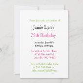 Kijk eens wie er 75 is | 75e verjaardag kaart (Achterkant)